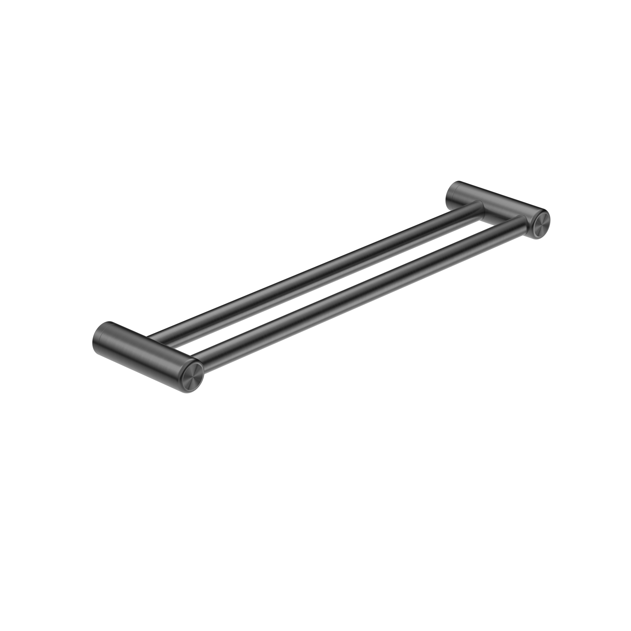 Mecca Care 25mm Double Towel Grab Rail 600mm Gun Metal