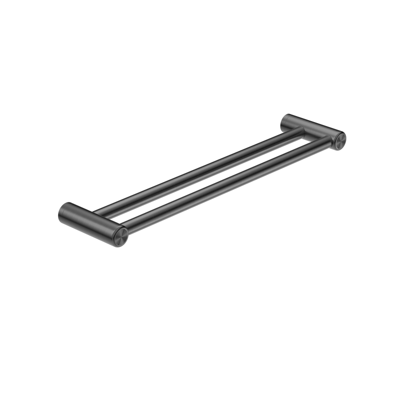 Mecca Care 25mm Double Towel Grab Rail 600mm Gun Metal