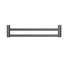 Mecca Care 25mm Double Towel Grab Rail 600mm Gun Metal