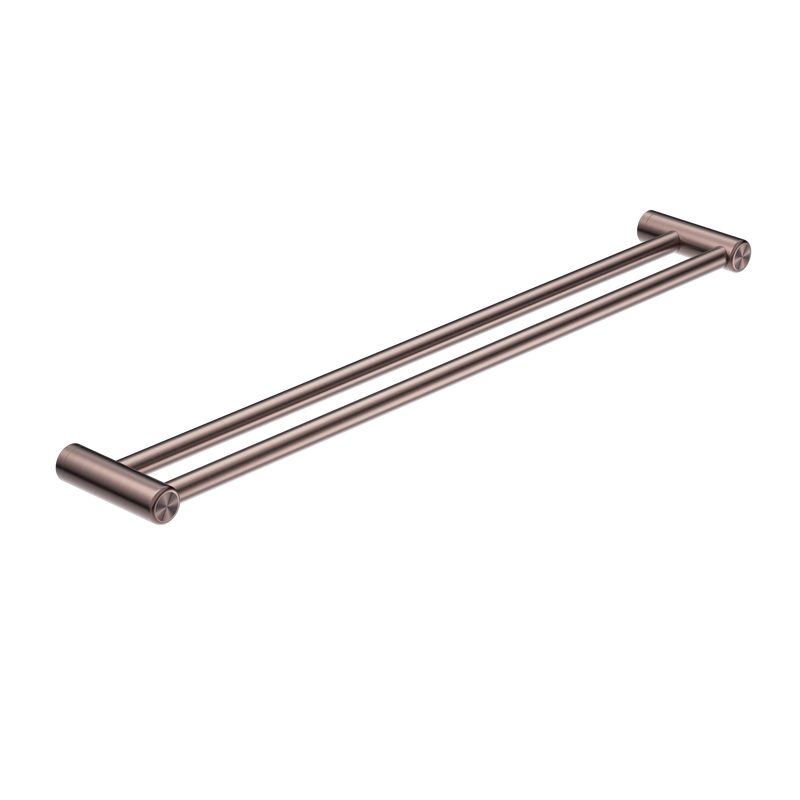 Mecca Care 25mm Double Towel Grab Rail 900mm Brushed Bronze