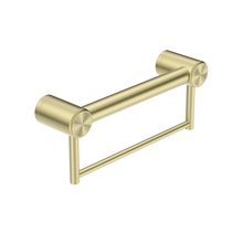 Mecca Care 32mm Grab Rail With Towel Holder 300mm Brushed Gold