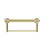Mecca Care 32mm Grab Rail With Towel Holder 300mm Brushed Gold