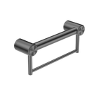 Mecca Care 32mm Grab Rail With Towel Holder 300mm Gun Metal