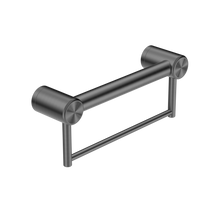 Mecca Care 32mm Grab Rail With Towel Holder 300mm Gun Metal