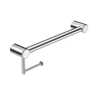 Mecca Care 32mm Grab Rail With Toilet Roll Holder 450mm Chrome