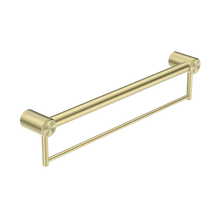 Mecca Care 32mm Grab Rail With Towel Holder 600mm Brushed Gold
