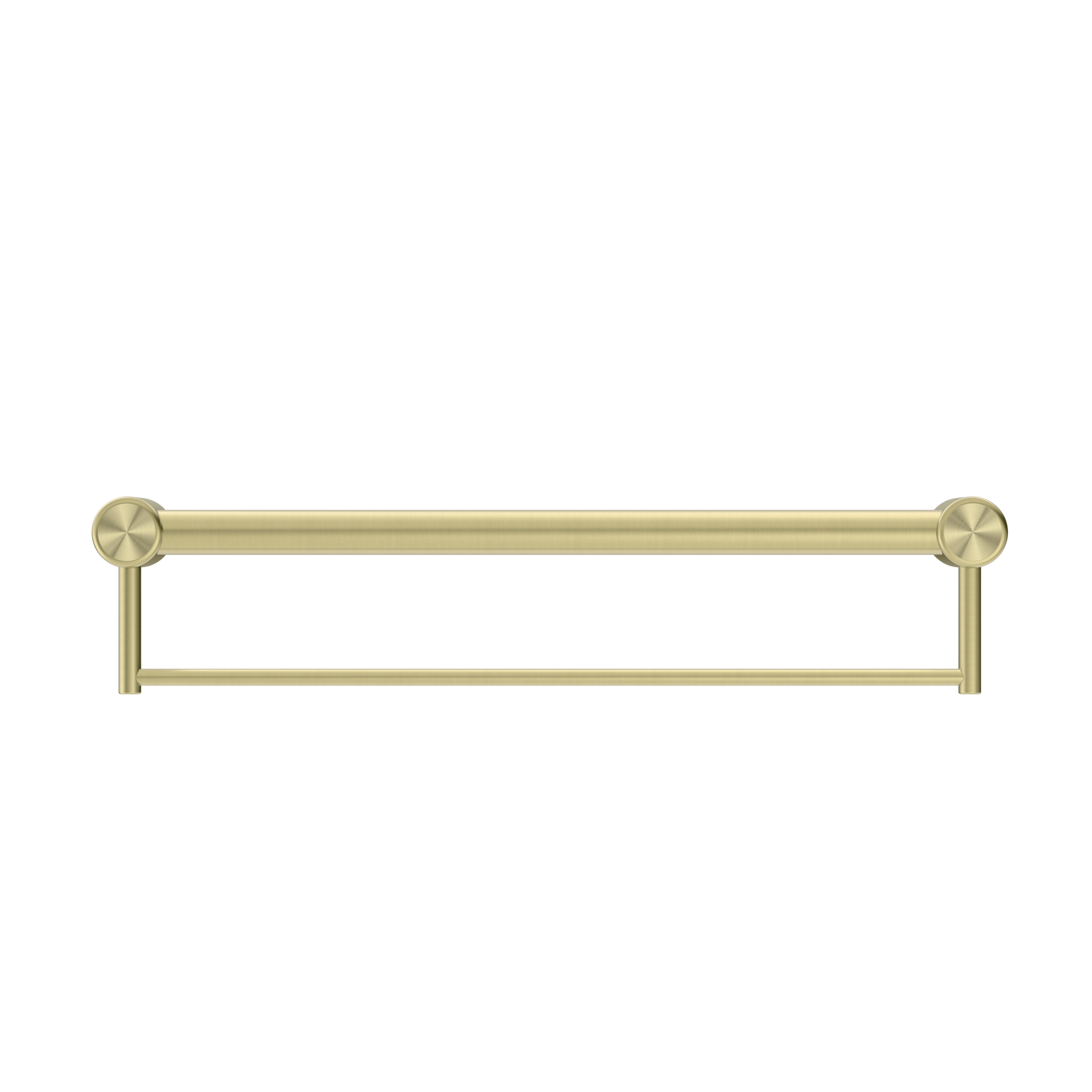 Mecca Care 32mm Grab Rail With Towel Holder 600mm Brushed Gold