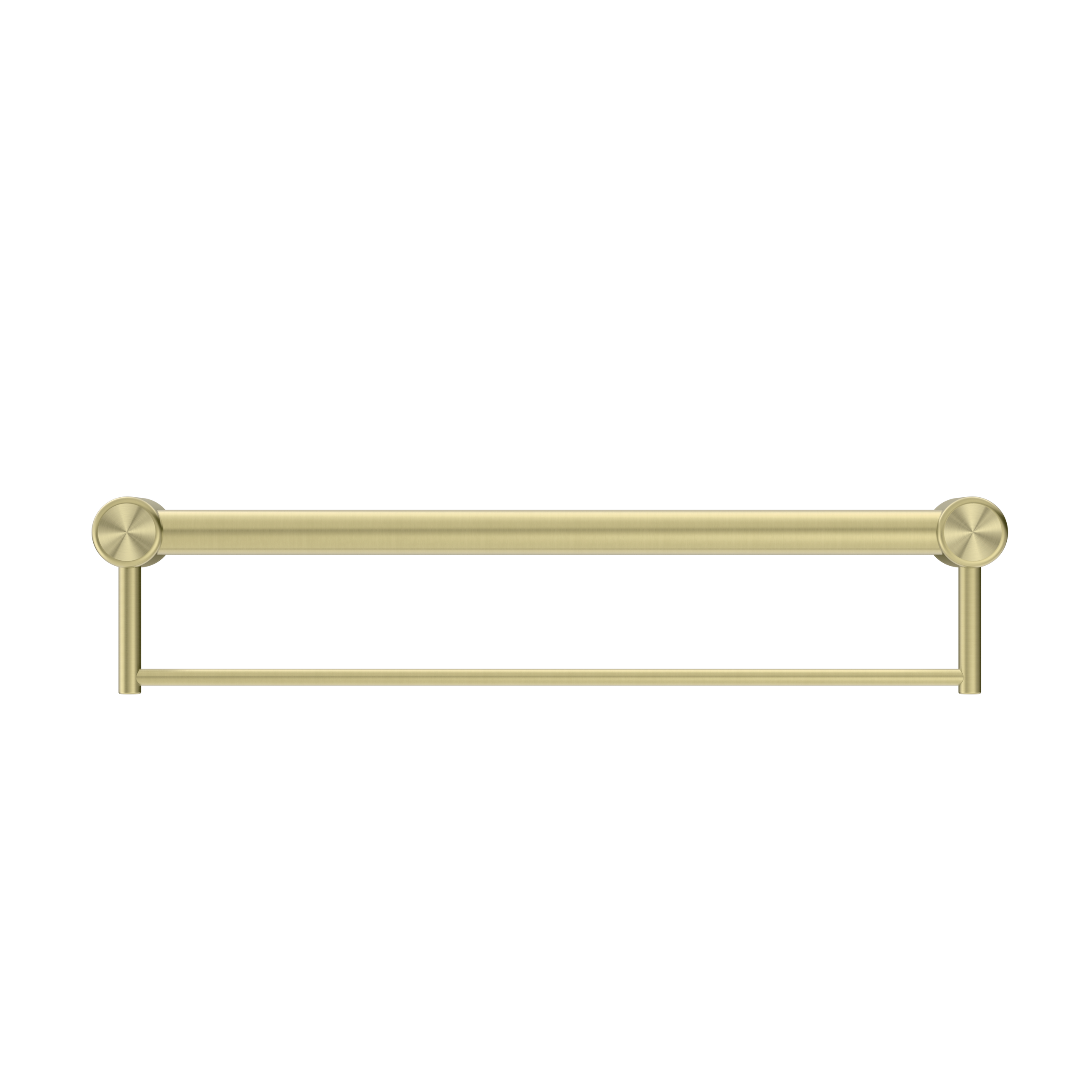 Mecca Care 32mm Grab Rail With Towel Holder 600mm Brushed Gold