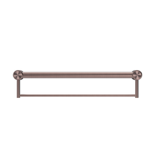 Mecca Care 32mm Grab Rail With Towel Holder 600mm Brushed Bronze