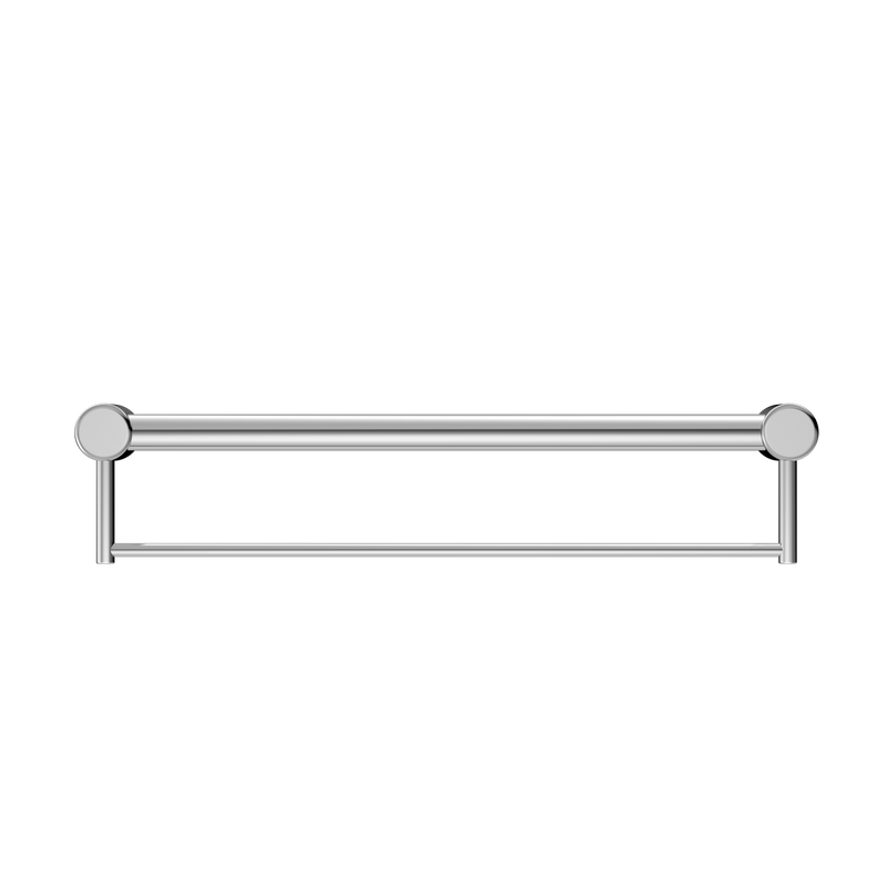 Mecca Care 32mm Grab Rail With Towel Holder 600mm Chrome