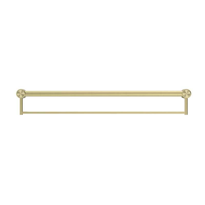 Mecca Care 32mm Grab Rail With Towel Holder 900mm Brushed Gold