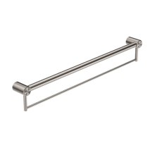 Mecca Care 32mm Grab Rail With Towel Holder 900mm Brushed Nickel