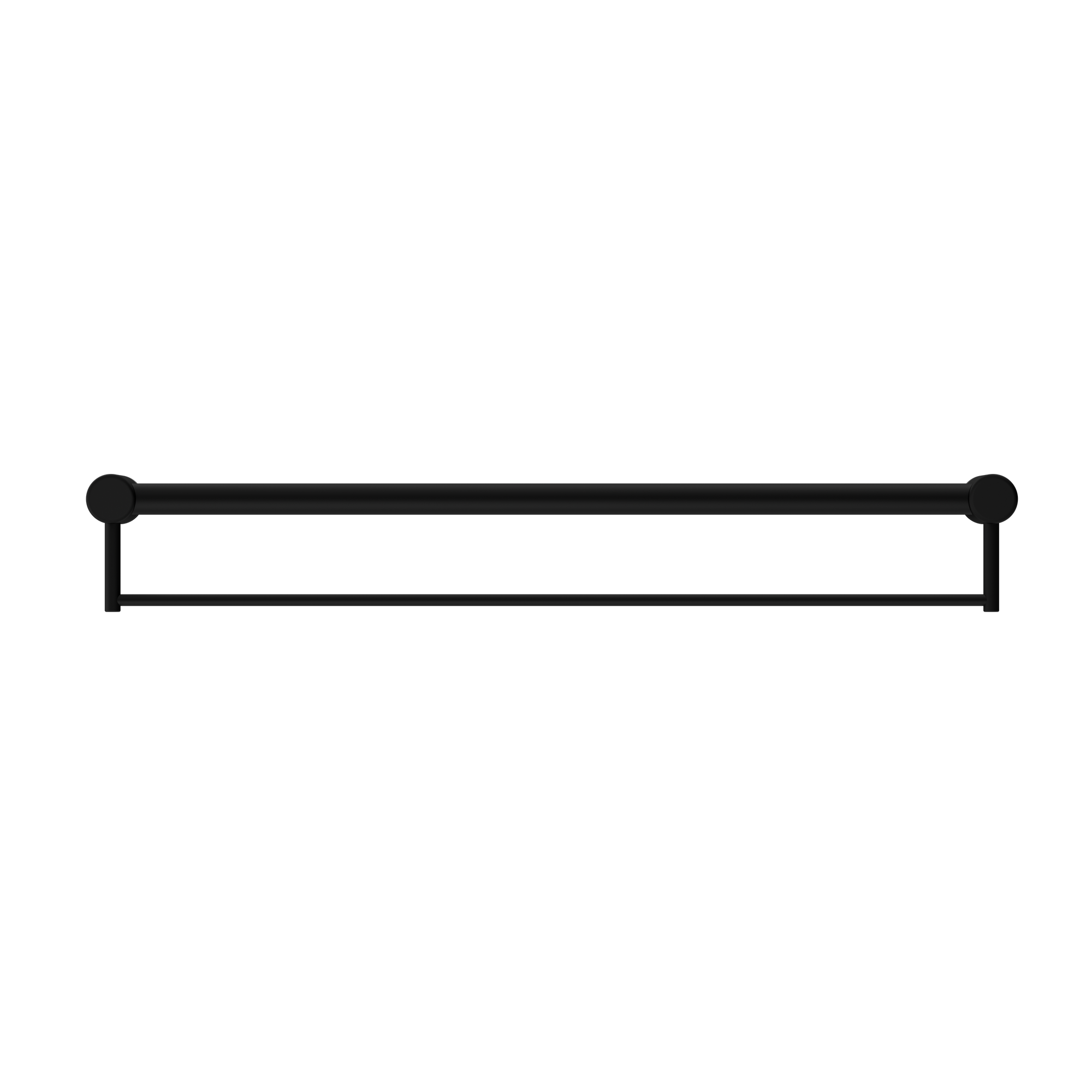 Mecca Care 32mm Grab Rail With Towel Holder 900mm Matte Black