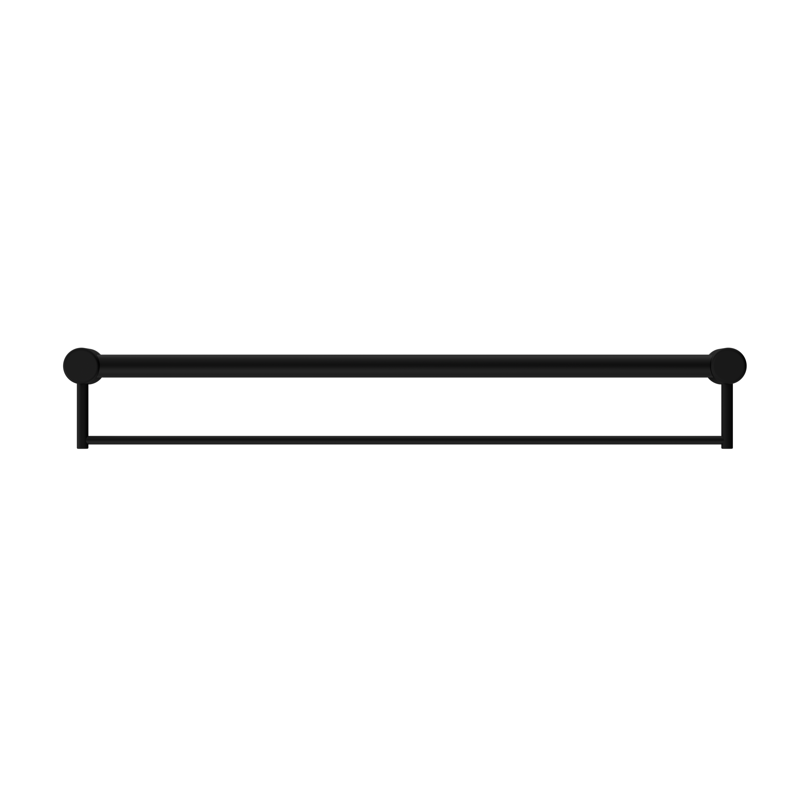 Mecca Care 32mm Grab Rail With Towel Holder 900mm Matte Black