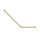 Mecca Care 32mm Ambulant Toilet Grab Rail 45 Degree 750X450mm Brushed Gold