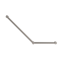 Mecca Care 32mm Ambulant Toilet Grab Rail 45 Degree 750X450mm Brushed Nickel