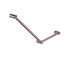 Mecca Care 32mm Ambulant Toilet Grab Rail 45 Degree 750X450mm Brushed Bronze