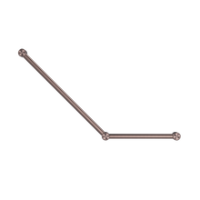 Mecca Care 32mm Ambulant Toilet Grab Rail 45 Degree 750X450mm Brushed Bronze