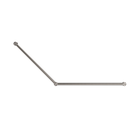 Mecca Care 32mm DDA Accessible Toilet Grab Rail Set 45 Degree 750X900mm Brushed Nickel