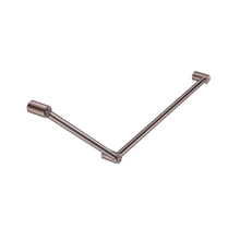 Mecca Care 32mm DDA Accessible Toilet Grab Rail Set 45 Degree 750X900mm Brushed Bronze