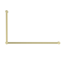 Mecca Care 32mm DDA Accessible Toilet Grab Rail Set 90 Degree 600X1000mm Brushed Gold