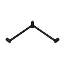 Mecca Care 32mm Wrap Around Corner Grab Rail 600X600mm Matte Black