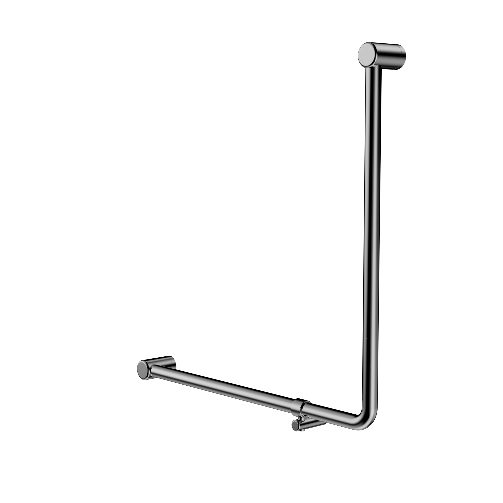 Mecca Care 32mm 90 Degree NZ4121 Accessible Toilet Grab Rail 750X750mm Chrome