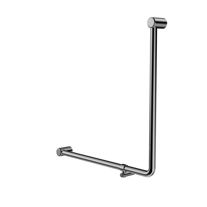 Mecca Care 32mm 90 Degree NZ4121 Accessible Toilet Grab Rail 750X750mm Chrome
