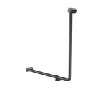Mecca Care 32mm 90 Degree NZ4121 Accessible Toilet Grab Rail 750X750mm Gun Metal