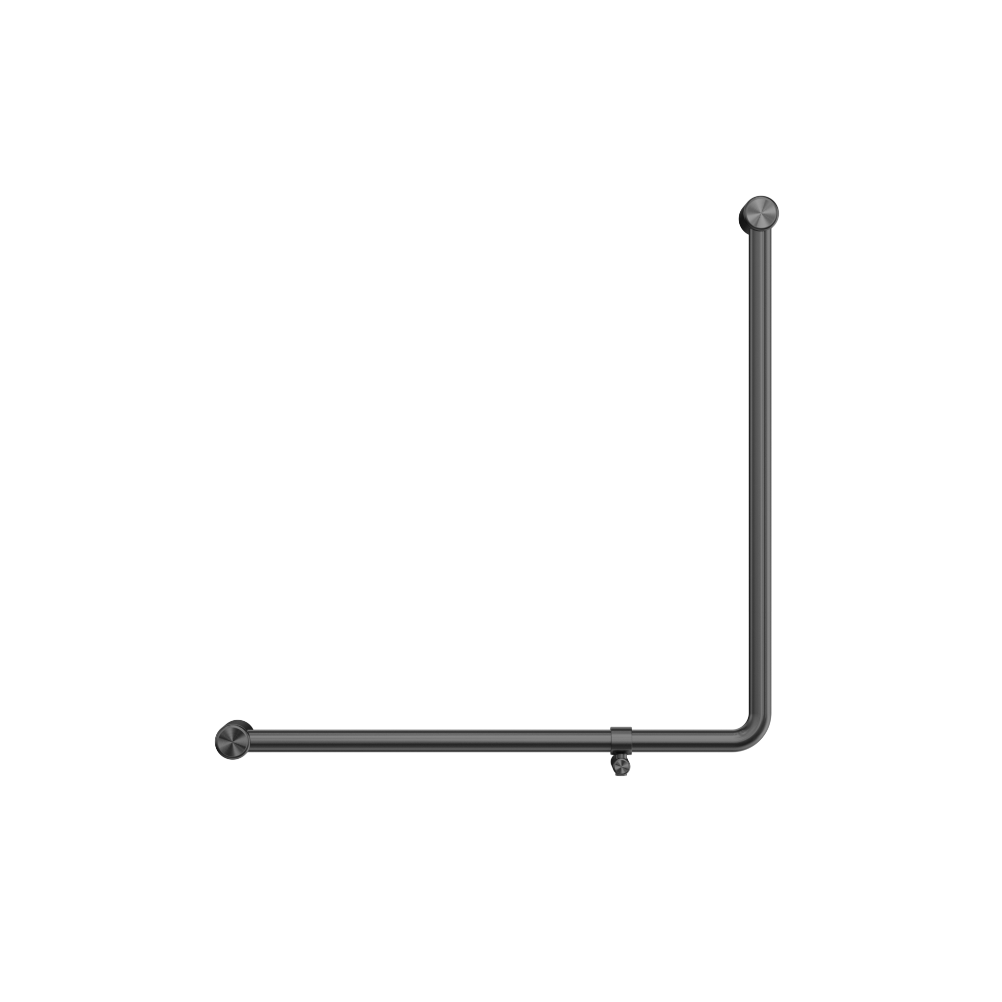 Mecca Care 32mm 90 Degree NZ4121 Accessible Toilet Grab Rail 750X750mm Gun Metal