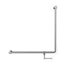 Mecca Care 32mm 90 Degree NZ4121 Accessible Toilet Grab Rail 750X750mm With Toilet Roll Holder Chrome