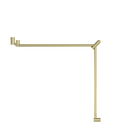 Mecca Care 32mm DDA Accessible Toilet Grab Rail Set 90 Degree Continuous 600X1065X1025mm Brushed Gold
