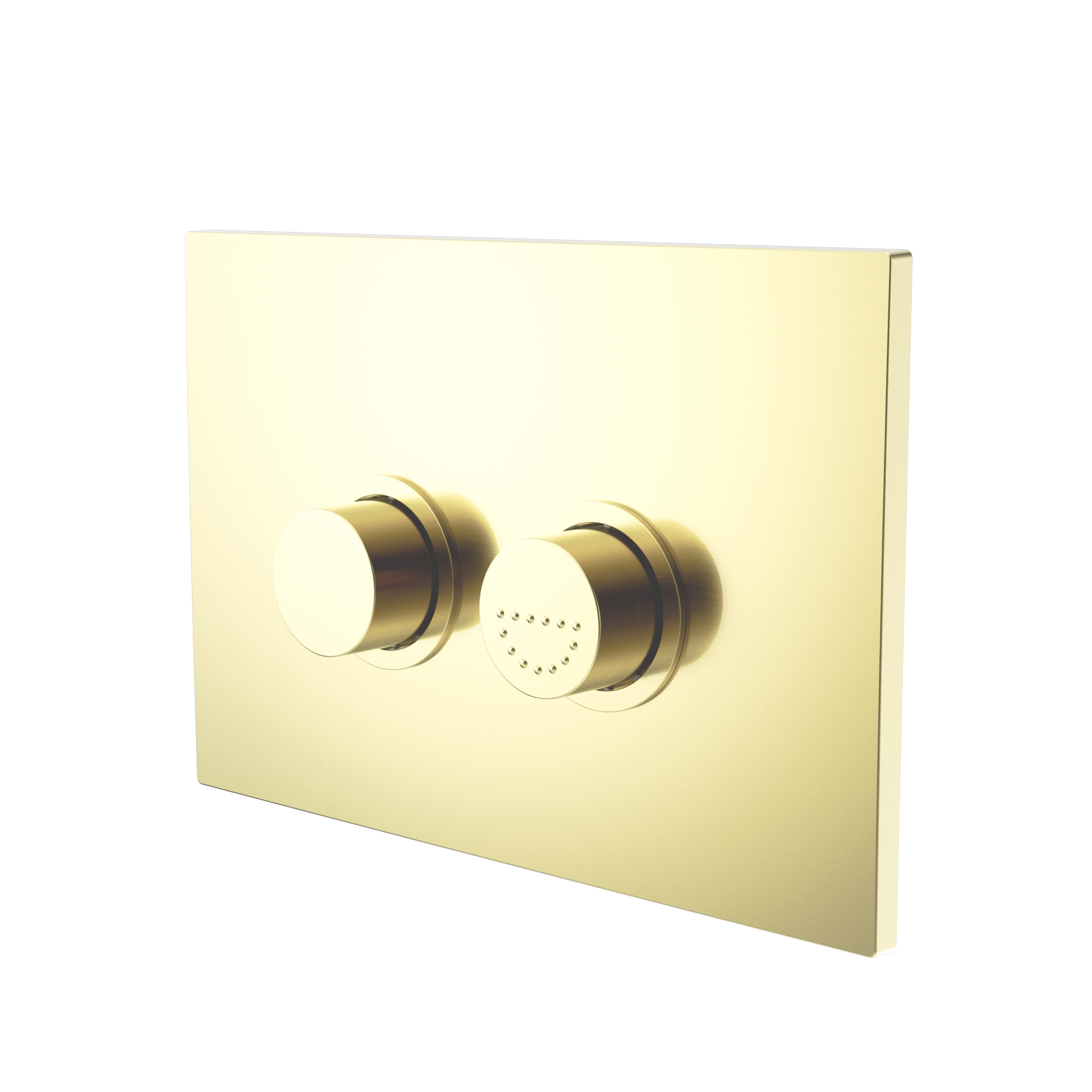 Mecca Care Raised Disabled Care Pneumatic Flush Buttons Plate DDA Accessible Toilet Compliant Brushed Gold