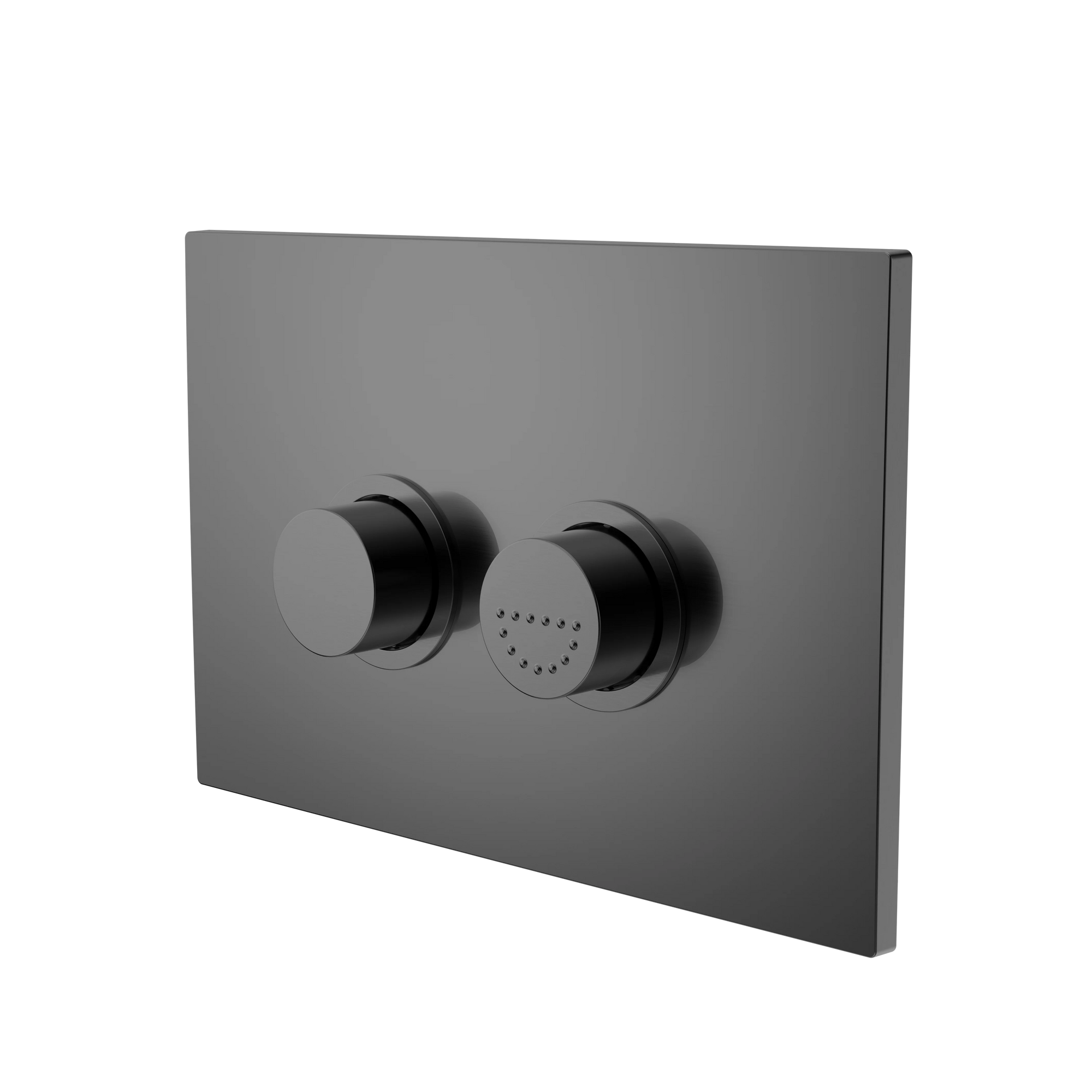 Mecca Care Raised Disabled Care Pneumatic Flush Buttons Plate DDA Accessible Toilet Compliant Gun Metal