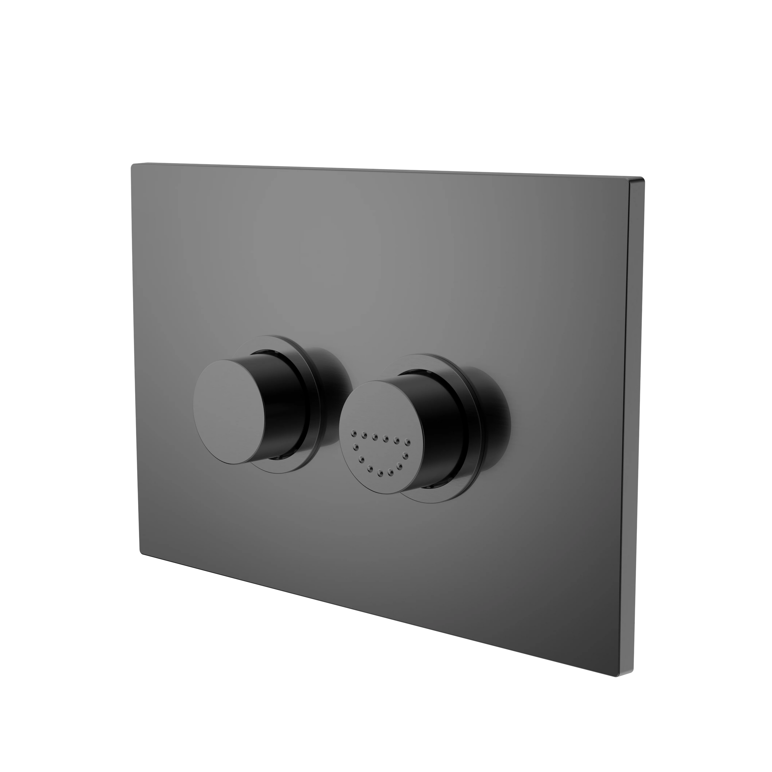 Mecca Care Raised Disabled Care Pneumatic Flush Buttons Plate DDA Accessible Toilet Compliant Gun Metal