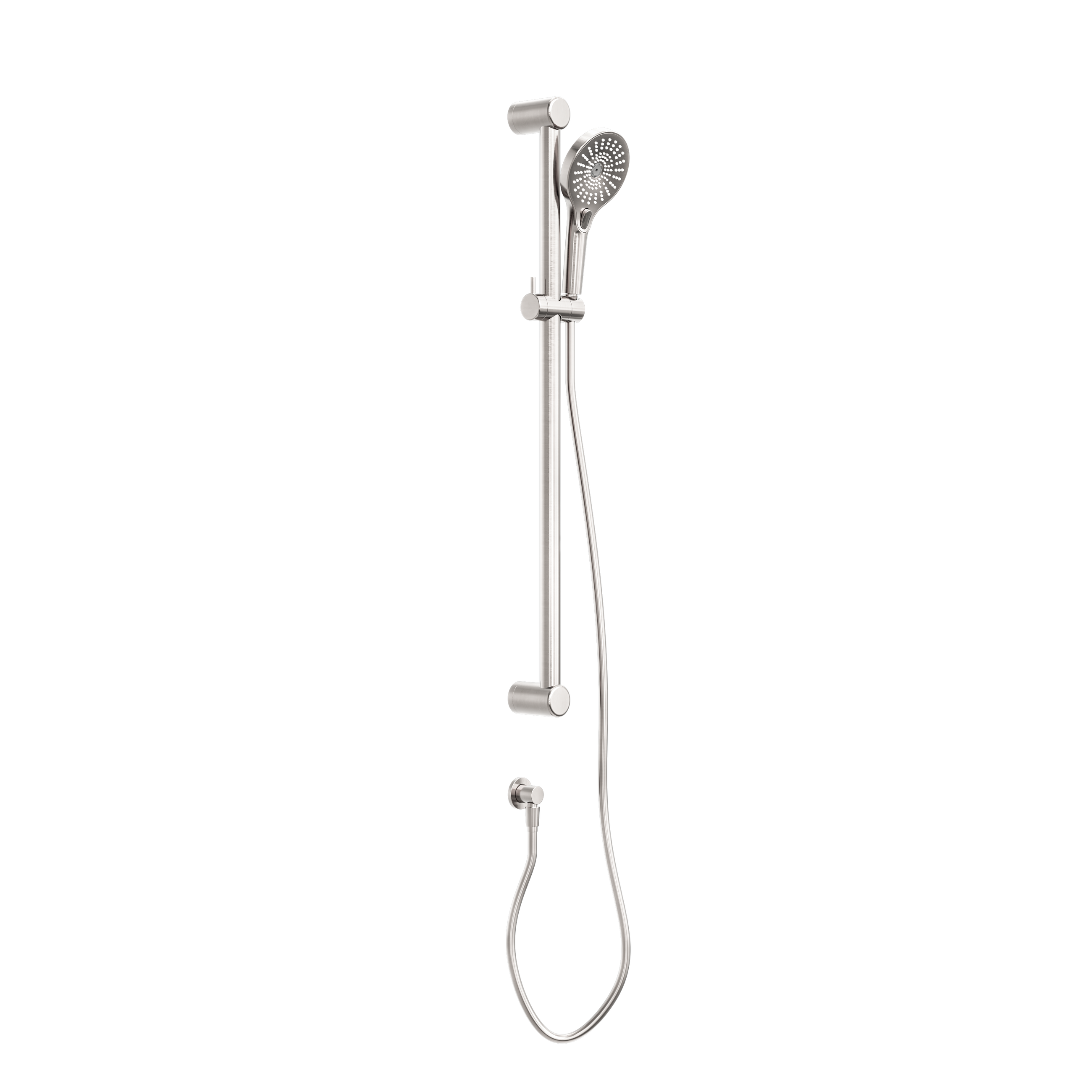 Mecca Care 32mm Grab Rail And Adjustable Shower Rail Set 900mm Brushed Nickel
