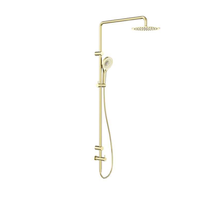 Mecca Care 25mm Grab Rail 900mm Twin Shower Set Brushed Gold