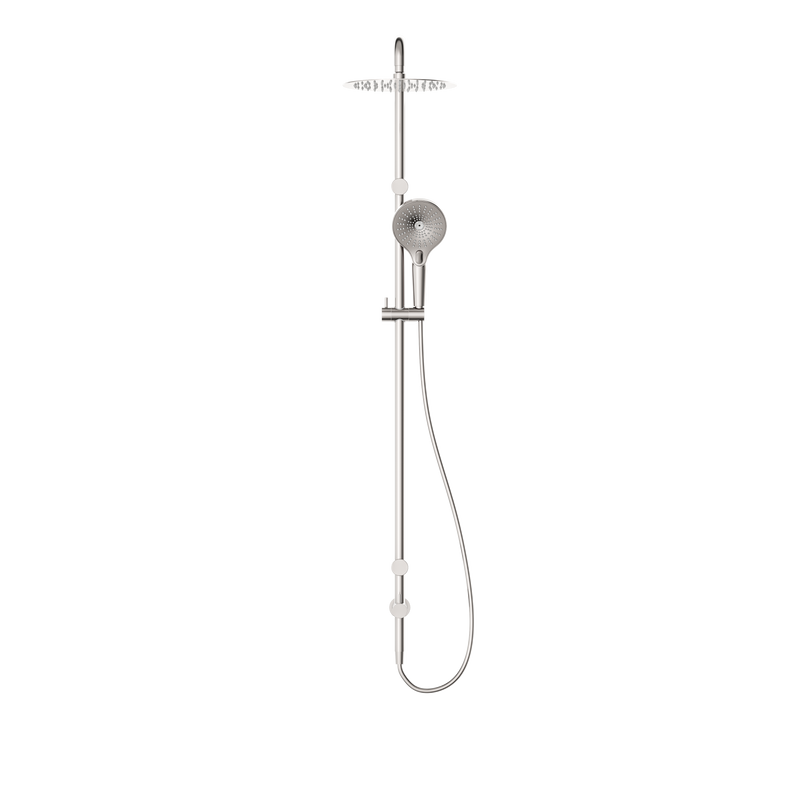 Mecca Care 25mm Grab Rail 900mm Twin Shower Set Brushed Nickel