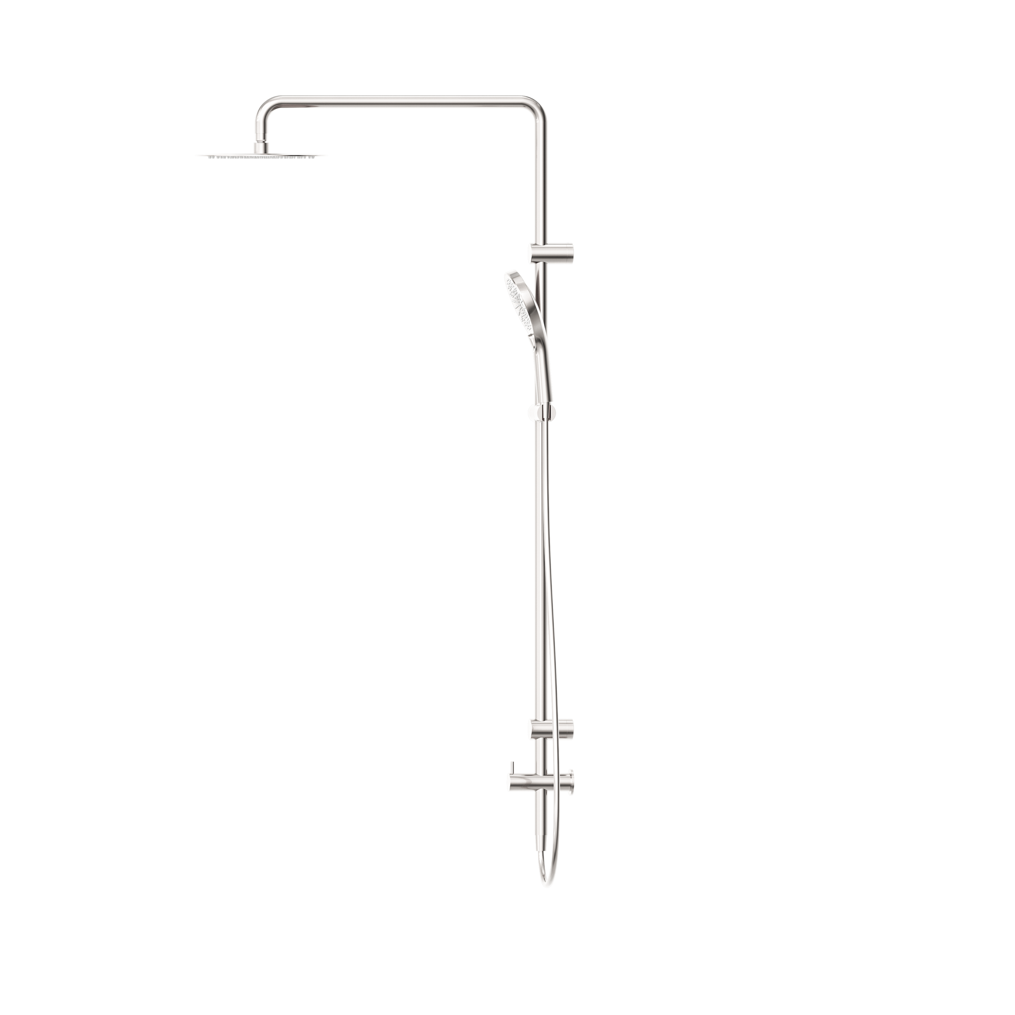 Mecca Care 25mm Grab Rail 900mm Twin Shower Set Brushed Nickel