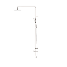 Mecca Care 25mm Grab Rail 900mm Twin Shower Set Brushed Nickel
