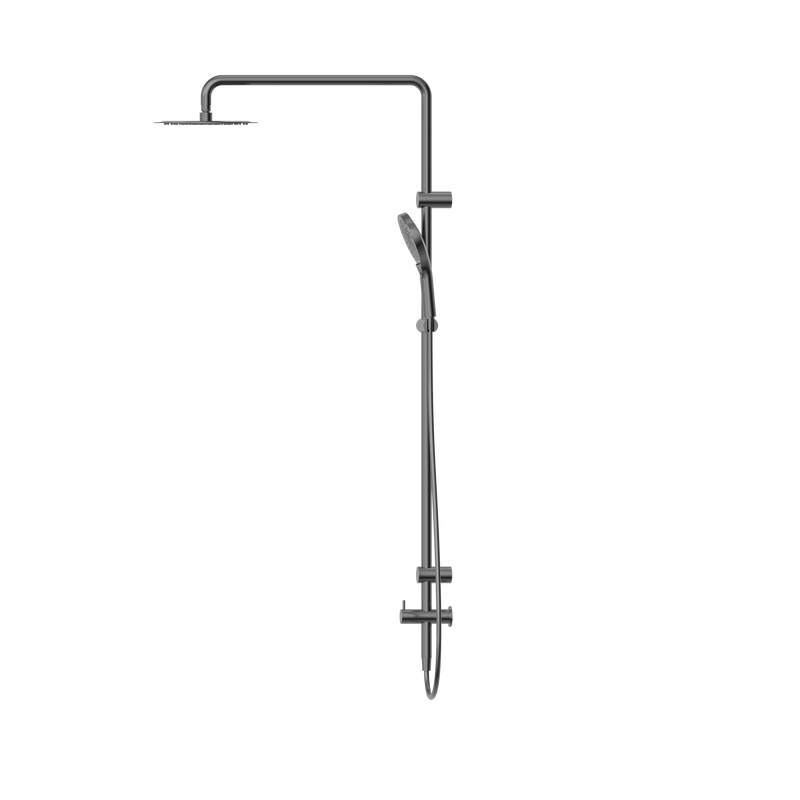 Mecca Care 25mm Grab Rail 900mm Twin Shower Set Gun Metal