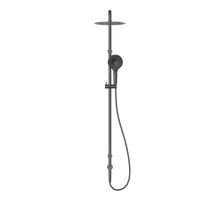 Mecca Care 25mm Grab Rail 900mm Twin Shower Set Gun Metal