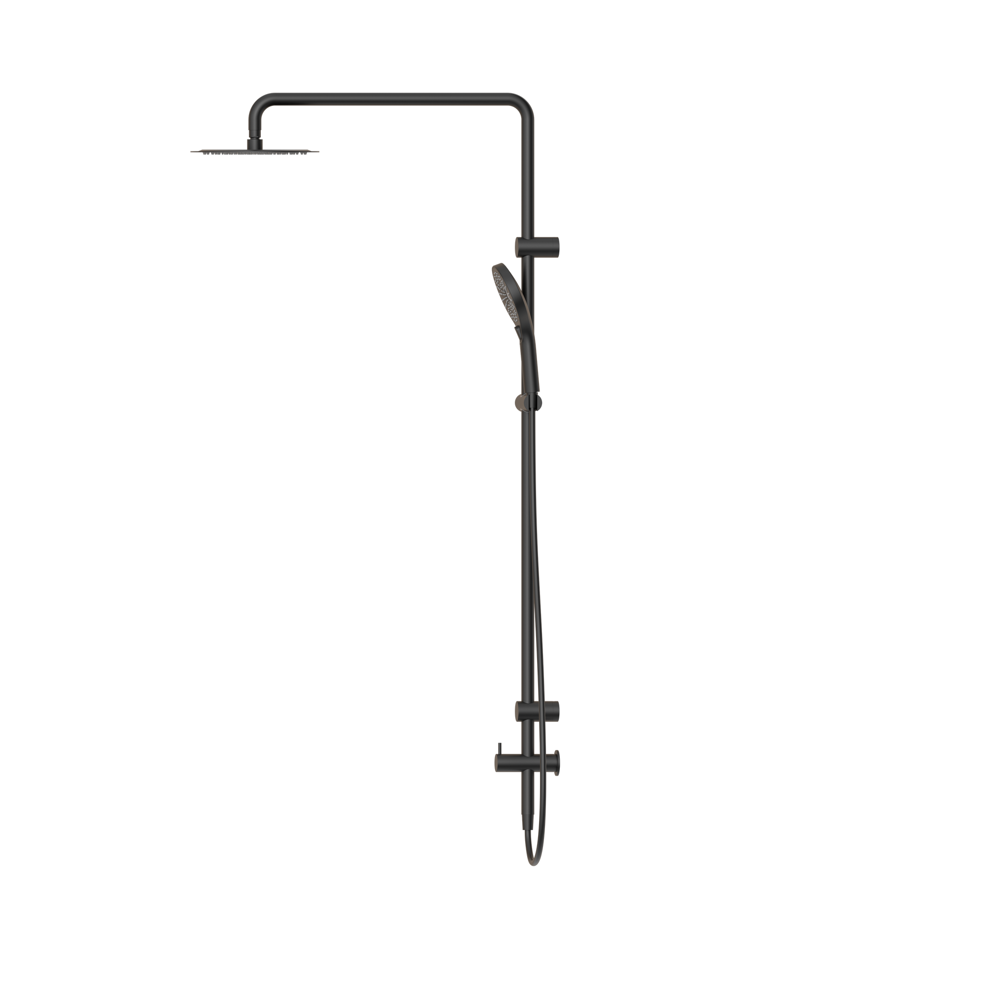 Mecca Care 25mm Grab Rail 900mm Twin Shower Set Matte Black