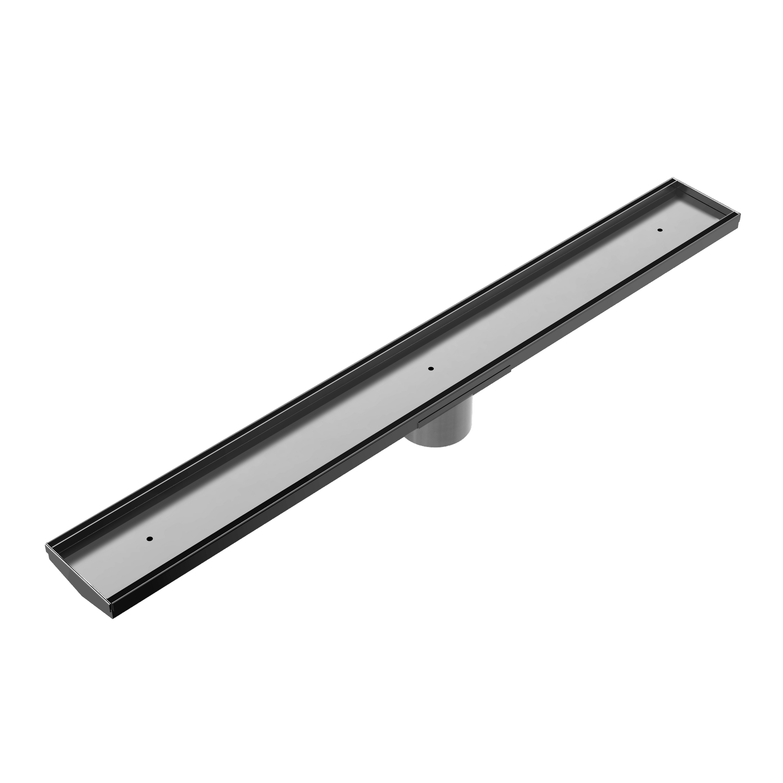 Tile Insert V Channel 800x82mm Floor Grate 50mm Outlet Gun Metal