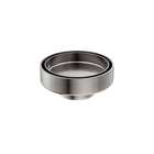 100mm Round Tile Insert Floor Waste 50mm Outlet Brushed Nickel