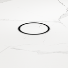 100mm Round Tile Insert Floor Waste 50mm Outlet Brushed Nickel