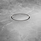 100mm Round Tile Insert Floor Waste 50mm Outlet Brushed Nickel