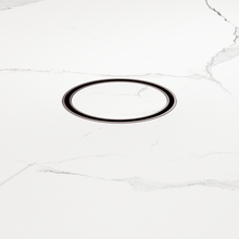 100mm Round Tile Insert Floor Waste 50mm Outlet Brushed Bronze