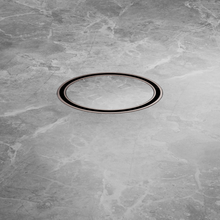 100mm Round Tile Insert Floor Waste 50mm Outlet Brushed Bronze
