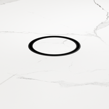 100mm Round Tile Insert Floor Waste 50mm Outlet Matte Black